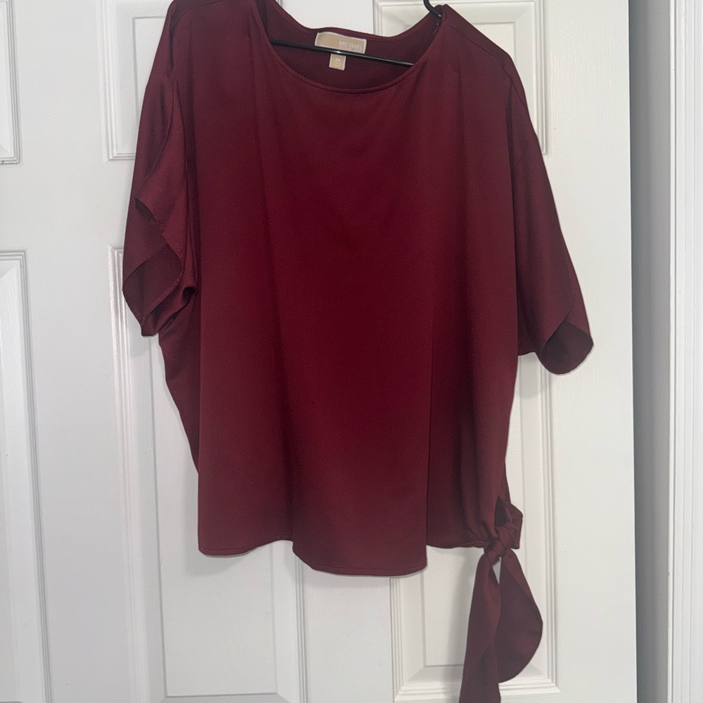 Elegant Burgundy Women's Top